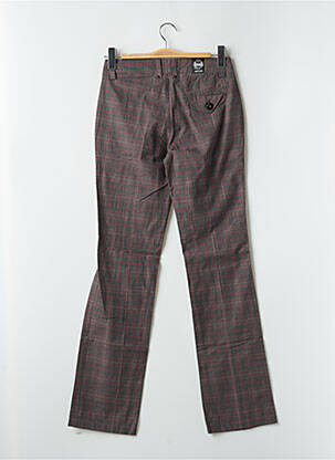 Pantalon chino tissage popeline taille normale rouge RWD femme