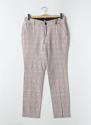 Pantalon chino tissage popeline taille normale rose RWD femme