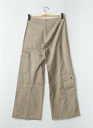 Pantalon cargo tissage popeline taille normale vert RWD femme