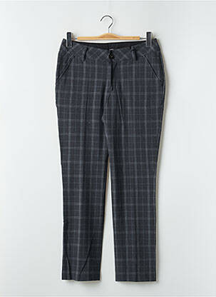 Pantalon chino fermeture zippée sous rabat boutonné taille normale gris RWD femme