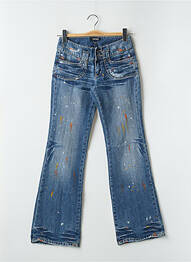 Jeans bootcut stretch taille basse bleu RWD femme
