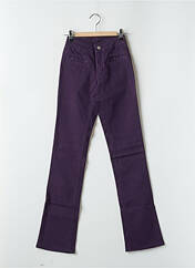 Pantalon slim violet CIMARRON pour femme seconde vue