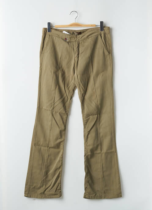 Pantalon chino taille basse taille basse vert CIMARRON femme