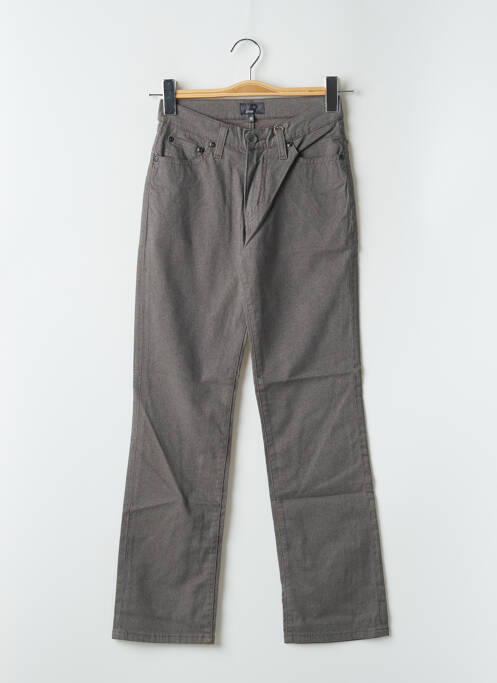 Pantalon droit stretch taille haute gris RWD femme