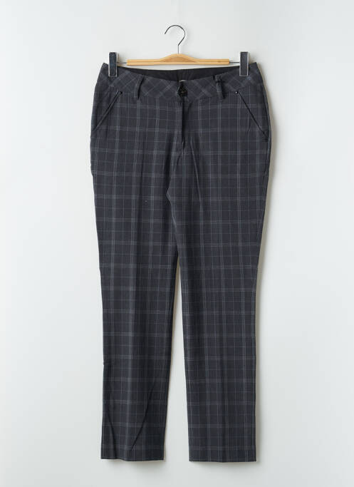 Pantalon chino fermeture zippée sous rabat boutonné taille normale gris RWD femme