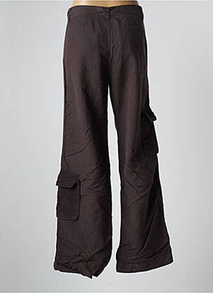 Pantalon cargo coupe droite taille normale marron SCHOOL RAG femme