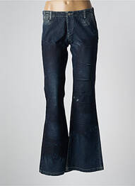 Jean coupe flare stretch taille basse bleu SCHOOL RAG femme
