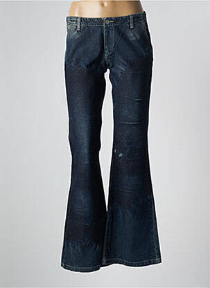 Jean coupe flare stretch taille basse bleu SCHOOL RAG femme