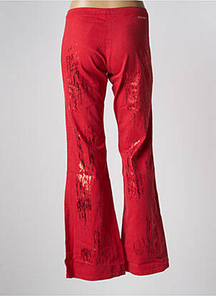 Pantalon flare stretch rouge SCHOOL RAG femme