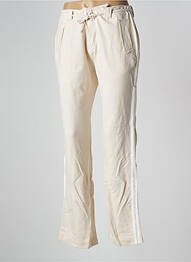 Pantalon slim stretch taille normale beige SCHOOL RAG femme