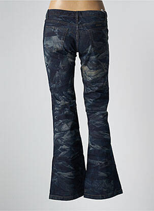 Jean coupe flare stretch taille basse bleu SCHOOL RAG femme