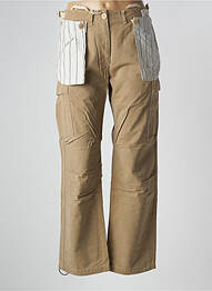 Pantalon cargo coupe droite taille normale marron SCHOOL RAG femme