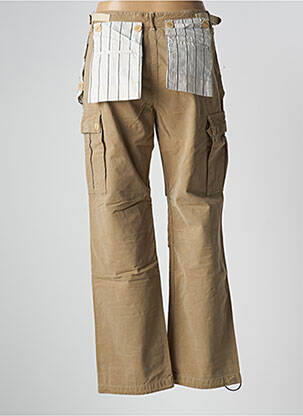 Pantalon cargo coupe droite taille normale marron SCHOOL RAG femme