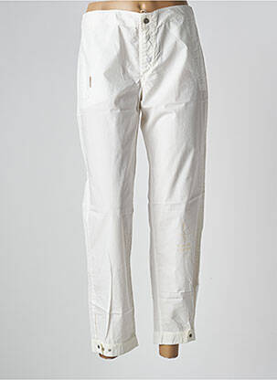 Pantalon 7/8 tissage popeline taille normale beige SCHOOL RAG femme