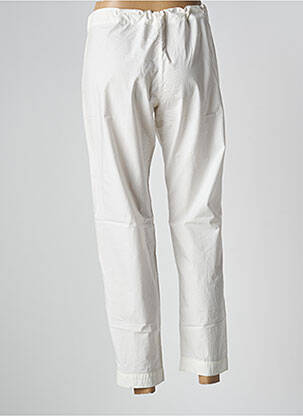 Pantalon 7/8 tissage popeline taille normale beige SCHOOL RAG femme