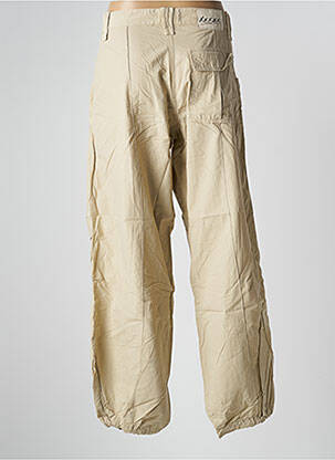 Pantalon droit tissage popeline taille normale beige SCHOOL RAG femme