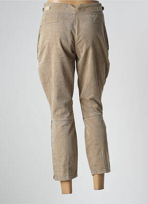 Pantalon 7/8 stretch taille normale beige SCHOOL RAG femme