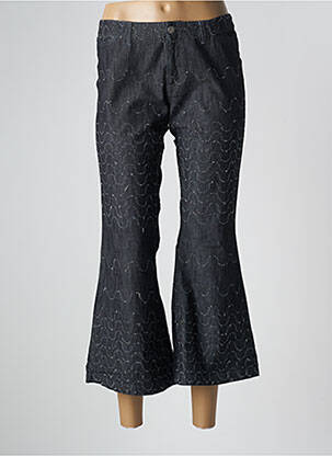 Pantacourt stretch taille normale bleu SCHOOL RAG femme