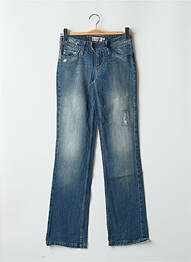 Jeans skinny effet usé délavé taille basse bleu SCHOOL RAG femme