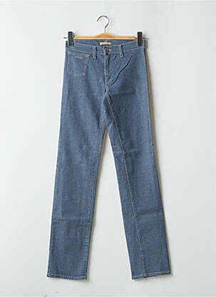 Jeans coupe droite taille haute taille haute bleu SCHOOL RAG femme