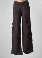 Pantalon cargo marron SCHOOL RAG pour femme seconde vue