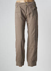 Pantalon cargo marron SCHOOL RAG pour femme seconde vue