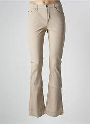 Pantalon flare beige SCHOOL RAG pour femme seconde vue