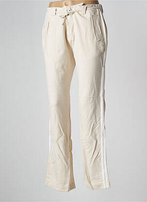 Pantalon slim beige SCHOOL RAG pour femme