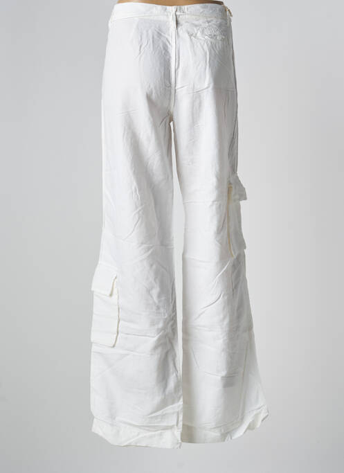 Pantalon cargo blanc SCHOOL RAG pour femme