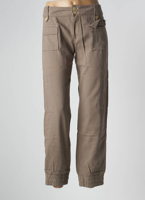 Pantalon cargo marron SCHOOL RAG pour femme