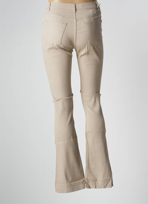 Pantalon flare beige SCHOOL RAG pour femme