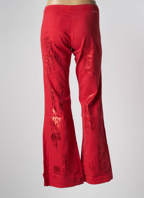 Pantalon flare rouge SCHOOL RAG pour femme