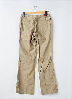 Pantalon droit fermeture zippée sous rabat boutonné beige TEDDY SMITH femme