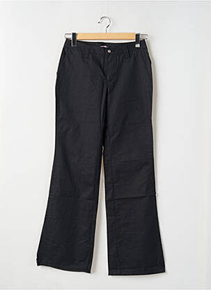Pantalon droit fermeture zippée sous rabat boutonné noir TEDDY SMITH femme