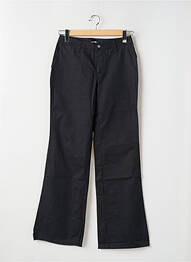 Pantalon droit fermeture zippée sous rabat boutonné noir TEDDY SMITH femme