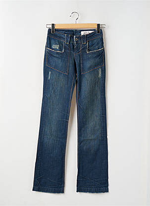 Jeans coupe droite poches bleu TEDDY SMITH femme