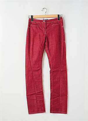 Pantalon slim poches rouge TEDDY SMITH femme