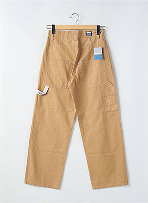 Pantalon droit fermeture zippée sous rabat boutonné beige TEDDY SMITH femme