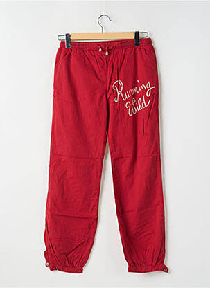 Pantalon droit poches rouge TEDDY SMITH femme