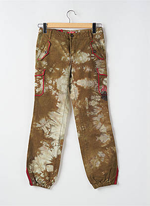 Pantalon cargo poches beige TEDDY SMITH femme