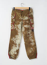 Pantalon cargo poches beige TEDDY SMITH femme