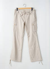 Pantalon cargo beige TEDDY SMITH pour femme seconde vue