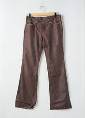 Pantalon droit marron TEDDY SMITH pour femme seconde vue