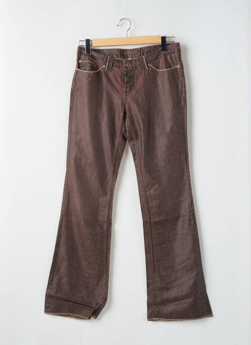 Pantalon droit marron TEDDY SMITH pour femme