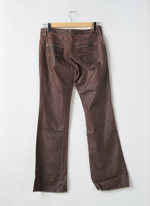 Pantalon droit marron TEDDY SMITH pour femme