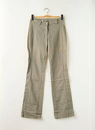 Pantalon droit stretch taille normale vert DDP femme