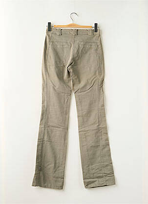 Pantalon droit stretch taille normale vert DDP femme