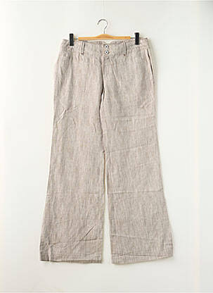 Pantalon chino fermeture zippée sous rabat boutonné taille normale beige FIRETRAP femme
