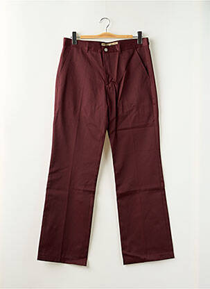 Pantalon chino tissage popeline taille normale rouge FREEMAN T.PORTER homme