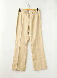 Pantalon chino tissage popeline taille normale beige FREEMAN T.PORTER femme